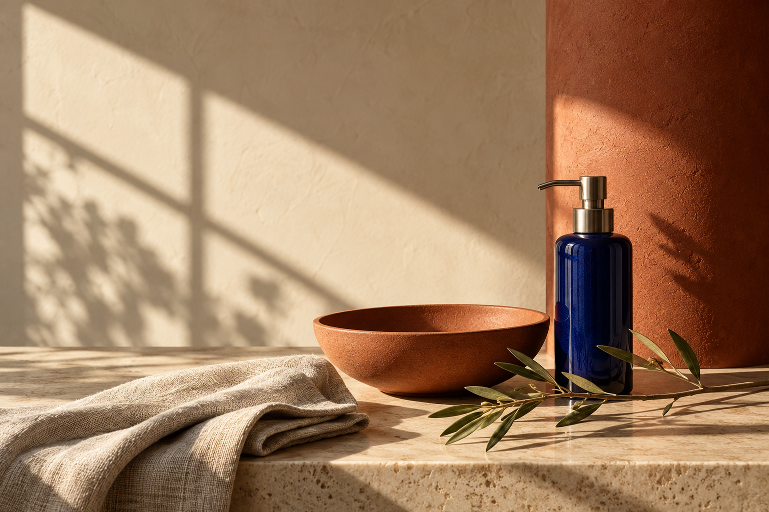 Illustrative scene of everyday objects at home, not a photograph of available products